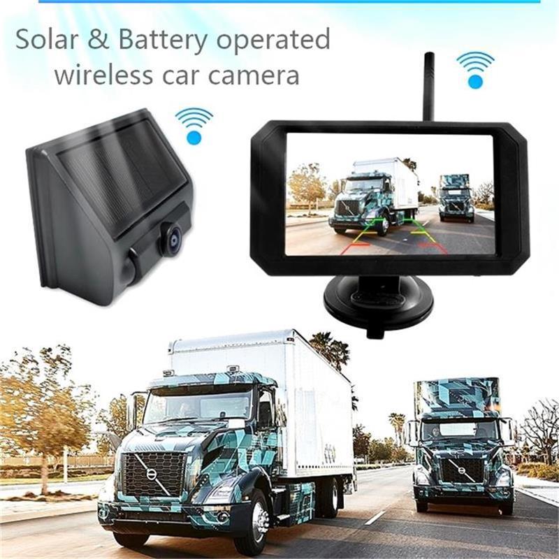 Solar and Battery Powered wireless backup Cam